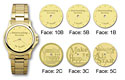 Medallion Watch-Mens Bracelet